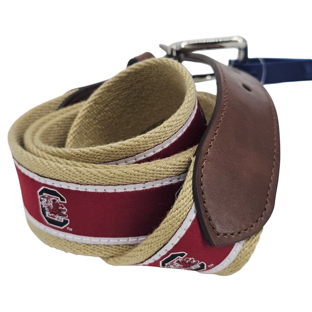NEW University of South Carolina Gamecocks Ribbon Belt by Collegiate Men's 42